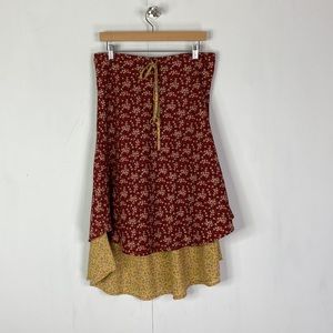 Solitare Y2K Floral Midi Skirt